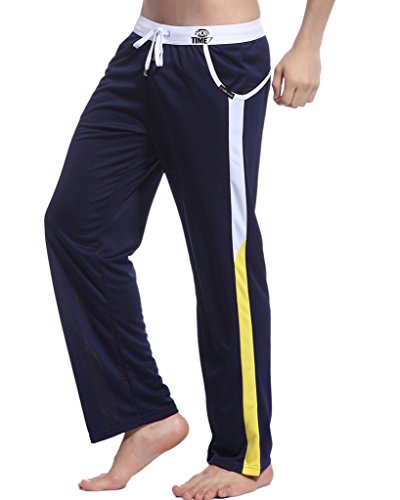 Showtime Men Deep Blue Long Underwear Leggings Long Tight Pants Autumn Winter Pajamas