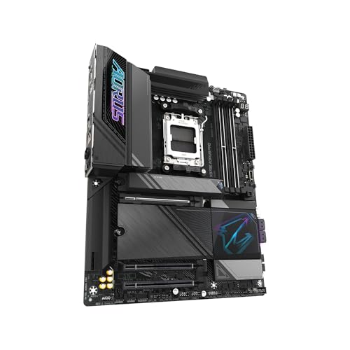 GIGABYTE X870E AORUS PRO AMD AM5 LGA 1718 Motherboard, ATX, DDR5, 4X M.2, PCIe 5.0, USB4, WIFI7, 2.5GbE LAN, EZ-Latch, 5-Year Warranty