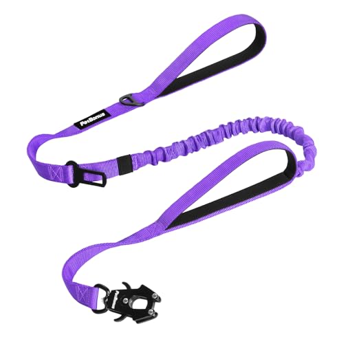 PetBonus Lila Bungee Hundeleine mit Auto-Sicherheitsgurt