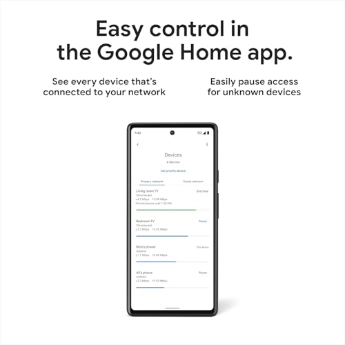 Image of Google Nest WiFi Pro - Wi-Fi 6E - Reliable Home Wi-Fi System with Fast Speed and Whole Home Coverage - WPS - Mesh Router - Non-Retail Packaging - 3 Pack - Fog