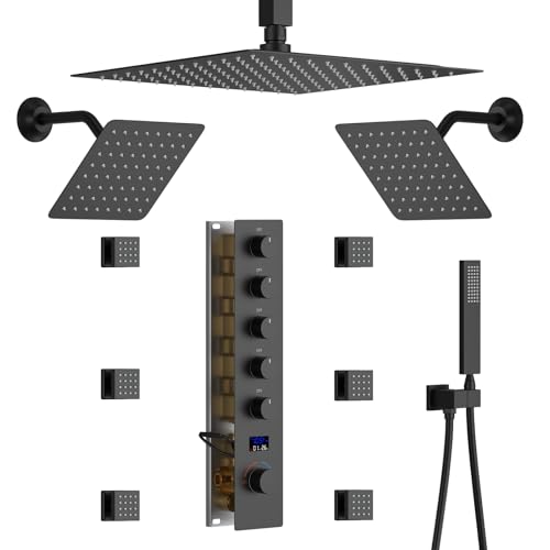 WHSHOWER Rainfall Shower System 12+8+8