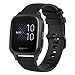 Produktbild WATORY Armband für Garmin Venu Sq/Sq Music, Weich Silikon atmungsaktiv Sport Band Wasserdicht Alternative UhrenArmbandd Armbandd für Garmin Venu Sq, Schwarz