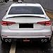 Rear Bumper Diffuser Lip Compatible with Audi A4 B9 Sline S4 A4 Sports/Standard Sedan 4 Door 2017-2019 Guard Plate Splitter Bodykit (17-18 Standard)