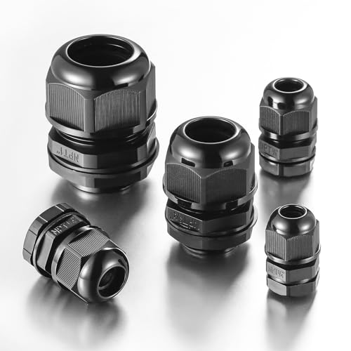 Prensaestopas de nailon NPT contra tirones de cables con tuerca ajustable IP68 6