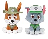 GUND Paw Patrol 6' Embroidered Plush Stuffed Animal Bundle of 2 Characters, Rocky and Tracker