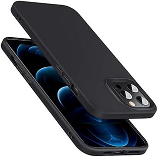 ESR Soft Case Compatible with iPhone 12 Compatible with iPhone 12 Pro Silicone Rubber Case Comfortable Grip  Black