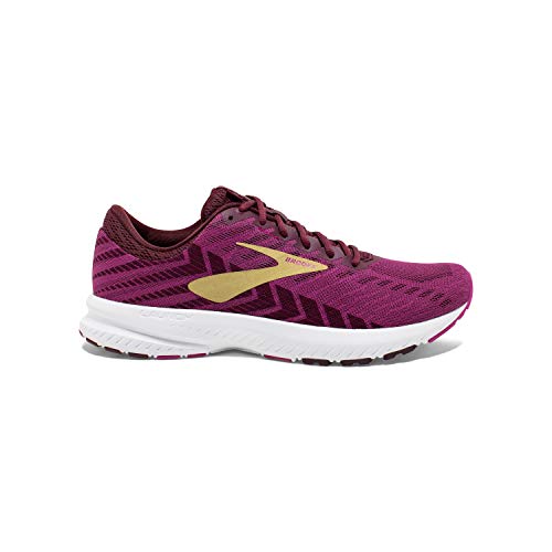 Brooks Brooks Womens Launch 6 Running Shoe - Aster/Fig/Gold - B - 10.0