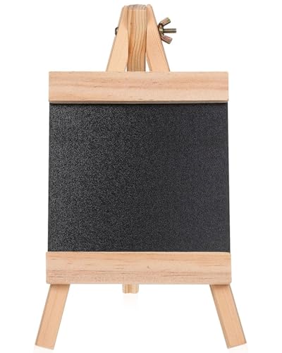 KGDUYC 1 Pieza Caballete de Pizarra, Pizarra sin Bordes Soporte Minimalista, Madera Maciza, Para Tiza - Pizarra Pequeña para Mesa, Pizarra para Pino (16 * 29)