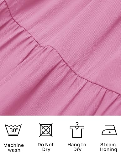 Image of ZESICA Women's Boho 2026 Summer Square Neck Puff Sleeve Off Shoulder Smocked Tiered Casual A Line Short Mini Dress