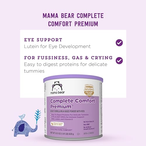 Amazon Brand - Mama Bear Complete Comfort Infant Formula Milk-Based Powder with Iron, 1.41 Pound, 22.5 Ounce - Thumbnail 3