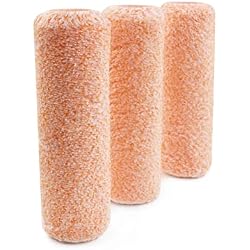 ROLLINGDOG 9 Inch Paint Roller Covers Microfiber Roller Sleeve | 3PCS 3/8