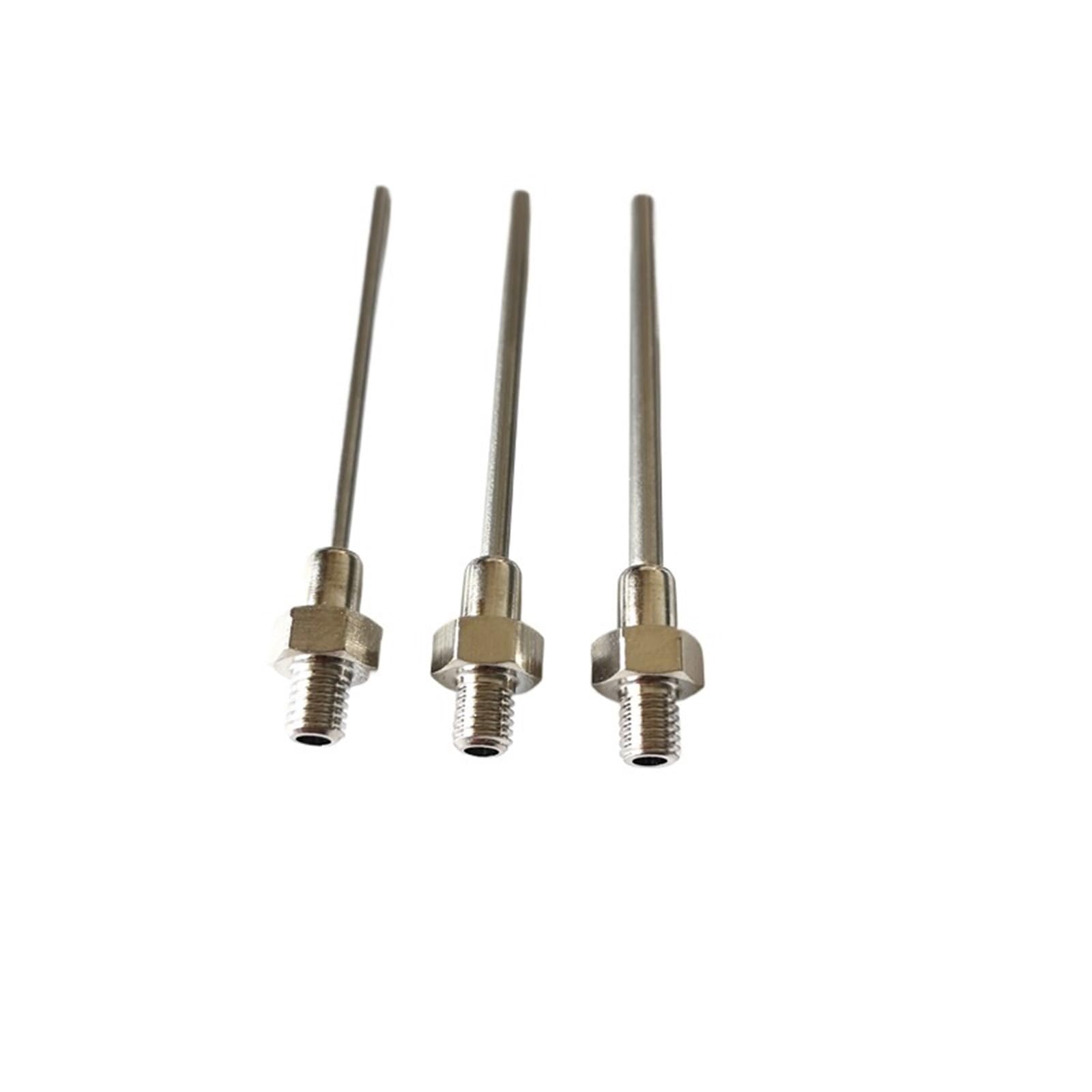 10 Uds. De máquina dispensadora de Metal luer Lock M5 Rosca Macho con Aguja de Punta Roma(Needle Length 40mm,Diameter 3.0mm)