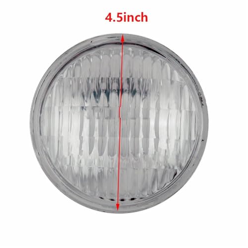 Phare halogène moto en verre véritable optique 4.5 de précision