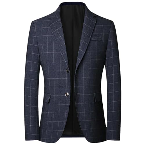Men's Spring Autumn Business Casual Wrinkle-Free Single Blazer