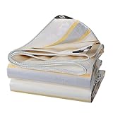Lona de Lona de 300 g/m², 0.25 mm de Grosor, Resistente, Multiusos, para Coche, Barco, Camping, Muebles de jardín, caseta, trampolín, Madera o jardinería