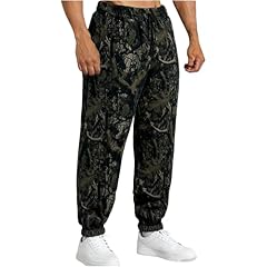 Black Camouflage Cuffed Pants