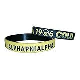 Alpha Phi Alpha Fraternity Silicone Bracelets (2 Bracelets per Pack)