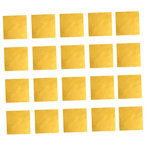 Operitacx 14x14cm Decor Foil Paper Stamping Adhesive Foil Sheets for Picture Framing Ceiling Art