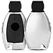 Produktbild kwmobile Autoschlüssel Hülle kompatibel mit Mercedes Benz 2-3-Tasten Autoschlüssel (nur Keyless Go) - TPU Schutzhülle Schlüsselhülle Cover in Hochglanz Silber