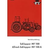  Massey Ferguson MF188 MF188A Schlepper 4 Zylinder - Traktor Betriebsanleitung