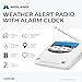 Midland WR-120 Weather Alert Trillingual Radio w/Alarm Clock