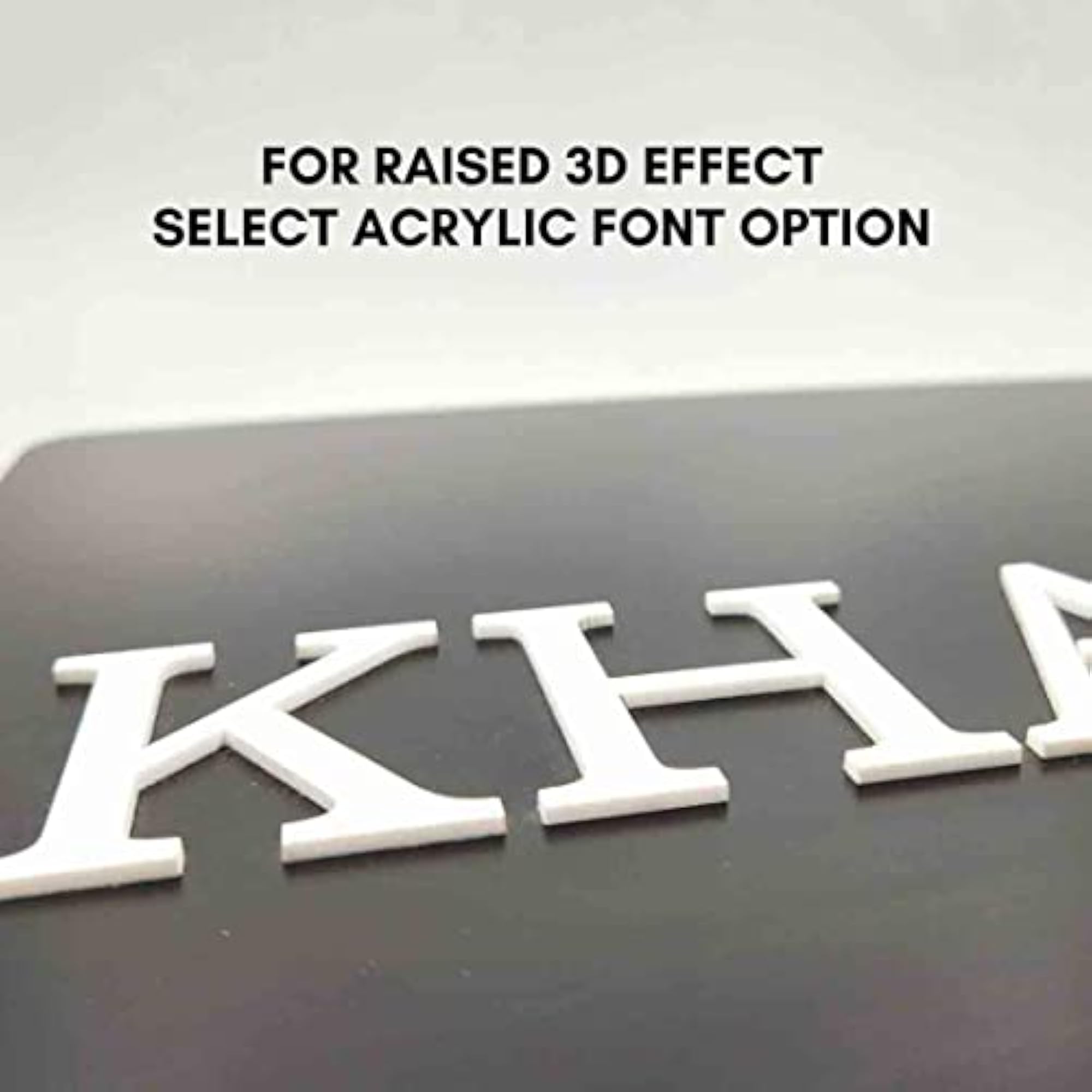 Personalized Metal Name Plate for House, Black