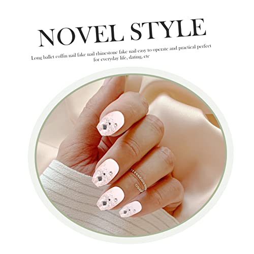 Beatifufu 2 Caixas De Balé Beijo Cristal De Strass Falso Cheio De Manicure Unhas Salões Domésticos P