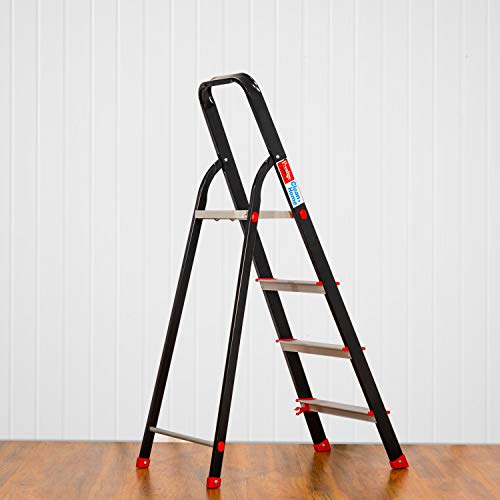 Image of Prestige PCBL Cleanhome Aluminium Ladder, 4 Steps -Multicolor