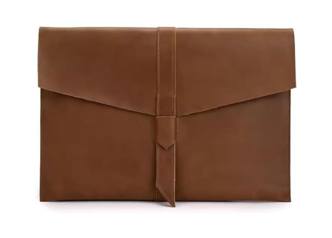 Etui na dokumenty ze skóry PU, wielokolorowe, 34x25 cm(Brown)