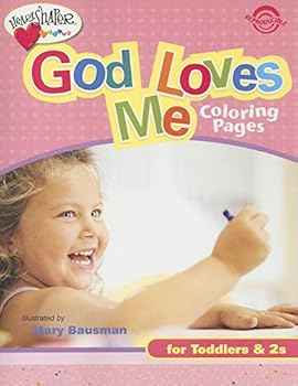 Paperback God Loves Me Coloring Pages (Ages 1-2) (Heartshaper) Book