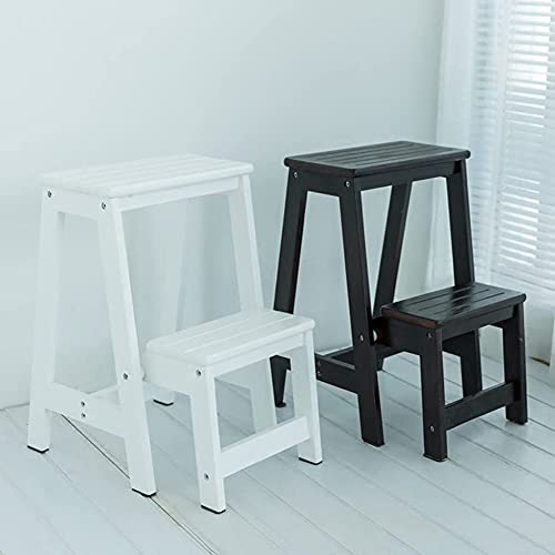 Escabeau 3 marches blanc multifonctionnel et compact