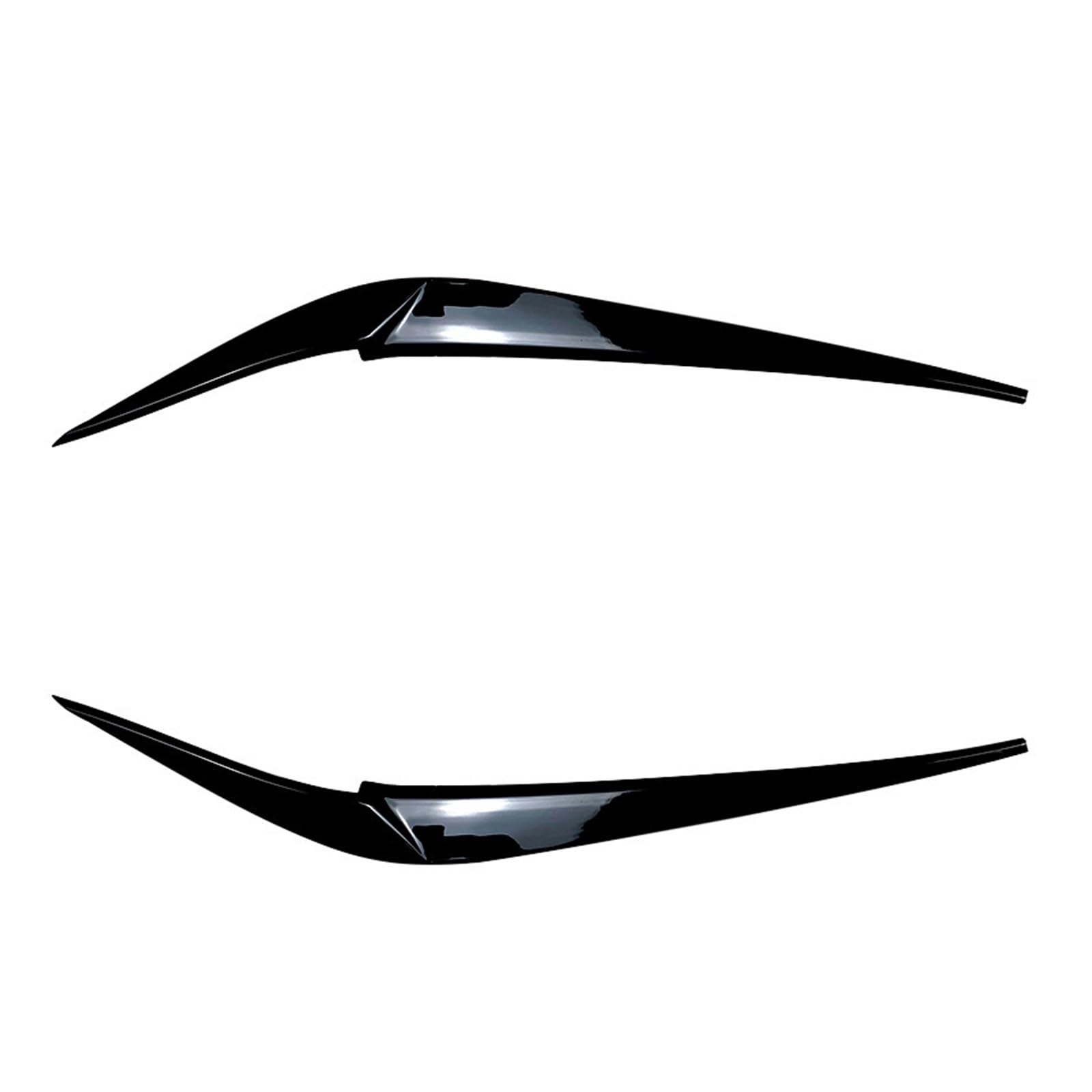 1 para przednich reflektorów samochodowych, osłona na powieki, Compatible With X3 X4 G01 G02 2018+, naklejki na samochód z wyglądem karbonu, osłona na powieki(Glossy black)