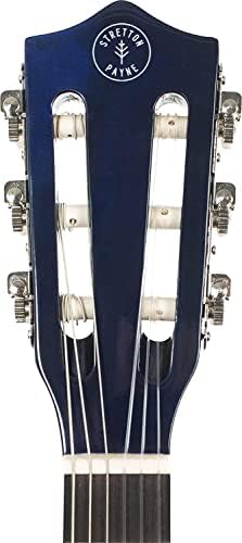 Stretton Payne 1/4 Sized Kids Age 3 to 6 Acoustic Guitar Package Everything a Beginner Needs to Learn to Play - 31' inch Classical Nylon String Childs Guitar Pack- Blue