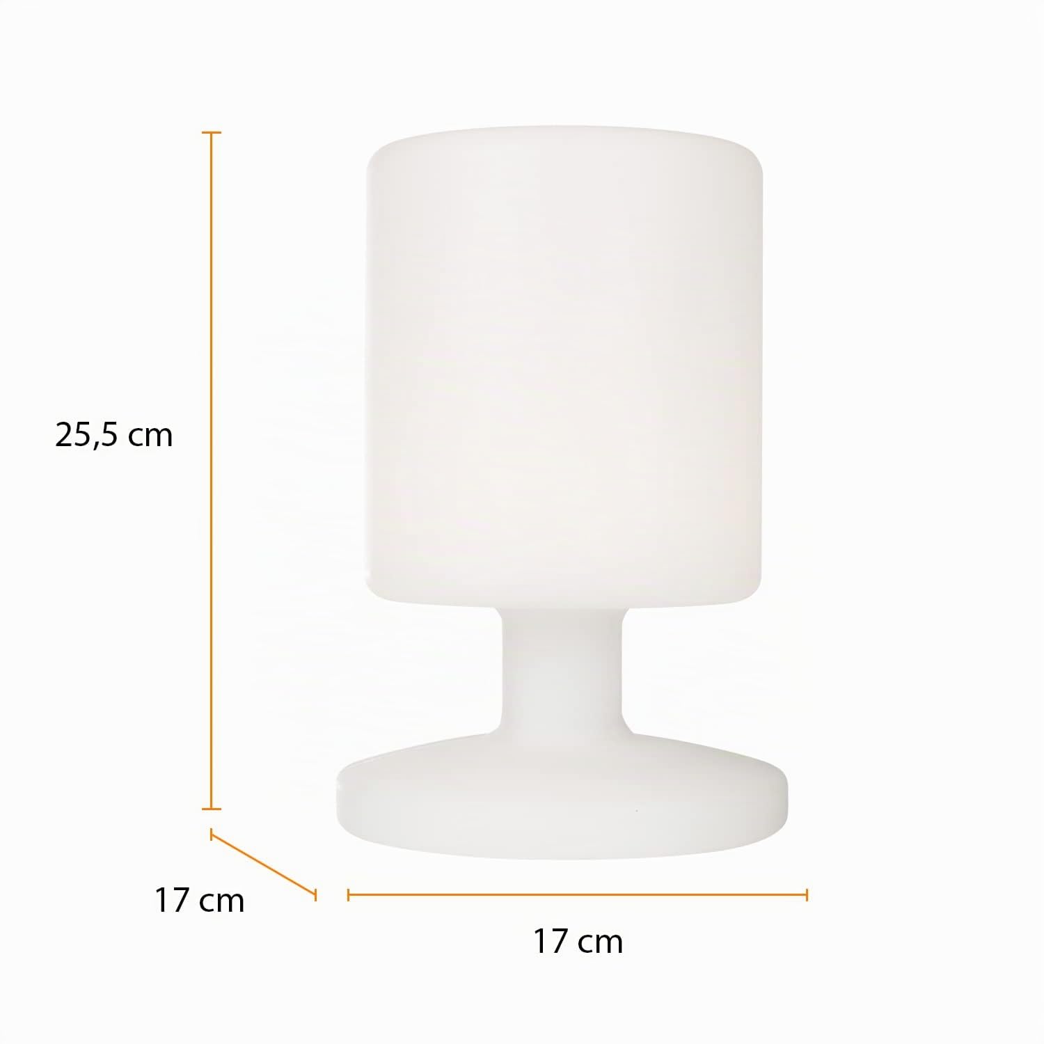 Ranex 5000.472 Led Lampada da Tavolo Ricaricabile 5 W, Bianca, 17x25.5 centimeters