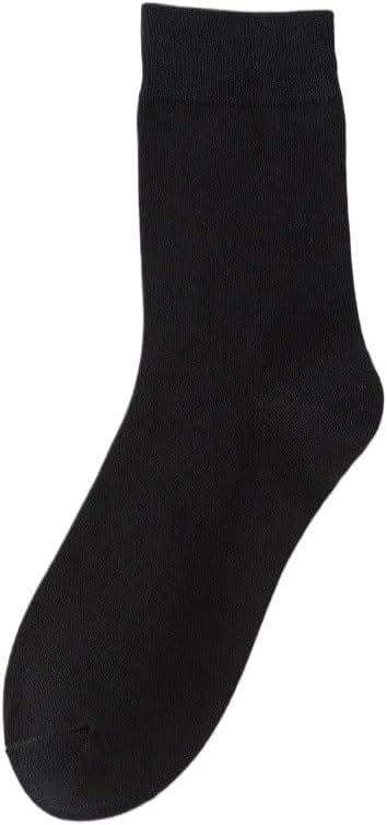 Men's Spring and Autumn Solid-color Mid-calf Socks Business Versatile Cotton