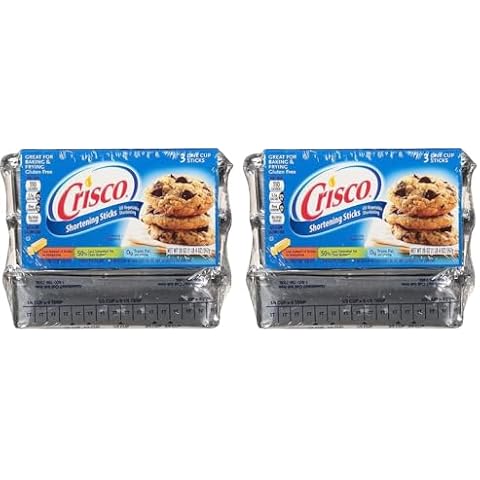 Crisco All-Vegetable Shortening Sticks, 20 Ounce, 3 Sticks (Pack of 2) Cover