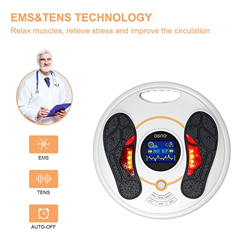 OSITO FSA or HSA Eligible, EMS & TENS Foot Circulation Devices- Electric Foot Circulation Promoter - Boosting Circulation, Alleviate Pain and Aching Feet, Legs and Ankles