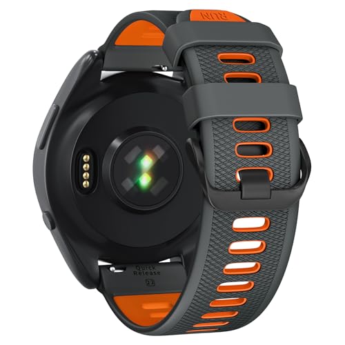 U-LIMVE Pasek do Zegarka Garmin Forerunner 265/Forerunner 255/Vivoactive 4/Venu 3/Venu 2,Silikonowy Pasek Zamienny Z Szybkim Zapięciem 22mm
