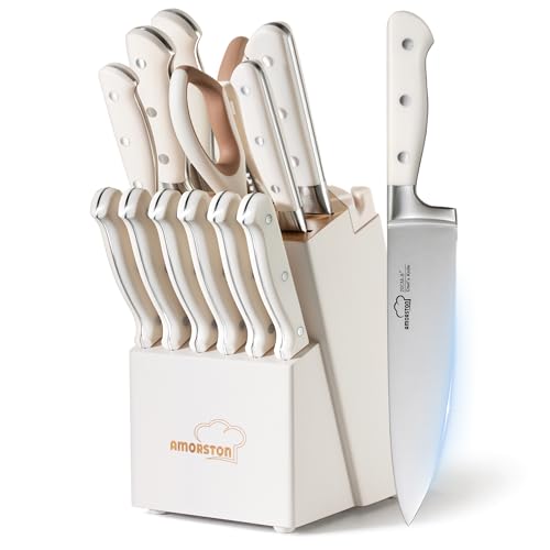 14-Piece Kitchen Knife Set with Block - image 1