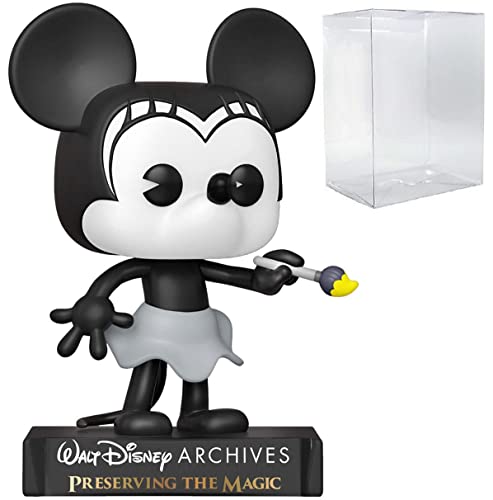 POP Disney Archives: Disney: Minnie Mouse - Plane Crazy Minnie (1928) Funko Vinyl Figure (Bundled with Compatible Box Protector Case), Multicolored, 3.75 inches by POP - Used condition - US$9.77