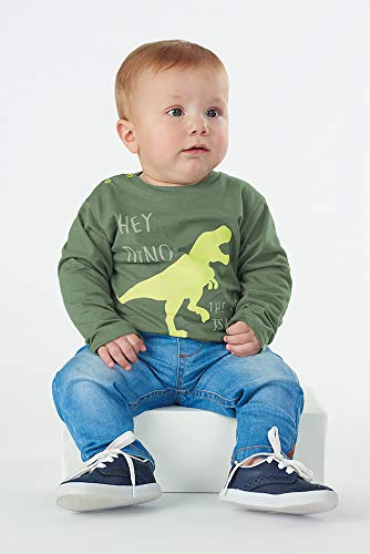 Camiseta Manga Longa Infantil Meninos Up Baby, Verde, 06