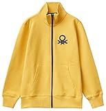 United Colors of Benetton Chaqueta M/L 3j68c501b Sudadera, Amarillo Girasol 315, 140 cm Niños y Adolescentes