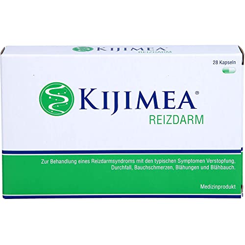 KIJIMEA® Reizdarm – Therapie bei Reizdarmsyndrom (Durchfall, Bauchschmerzen, Blähungen, Verstopfung) – klinisch belegte Wirksamkeit – vegan, glutenfrei, laktosefrei – 28 Kapseln