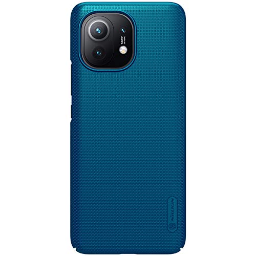 Nillkin Case for Xiaomi Mi 11 (6.81″ Inch) Super Frosted Hard Back Cover PC Peacock Blue Color