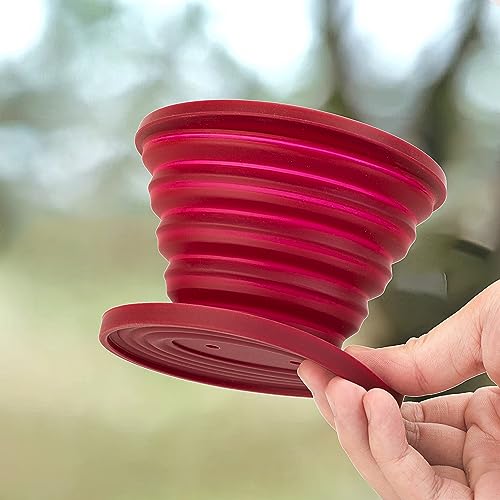 MERMOO YILAN Kaffeefilter Faltbar Camping Reise Kaffeefilter Silikon Kaffee Tropfer mit Aufbewahrungstasche Outdoor Coffee Filter Cone für… – Ansicht 2