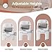 AKIMRABY Bedside Commode, Upgraded Safety Commode Toilet for Elderly Disabled, Potty Chair for Adult with Enlarged Arms, Height Adjustable, 900lbs Heavy Duty Bedside Commodes for Seniors