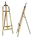 Produktbild Dreibein-Staffelei EASY, Kiefernholz FSC massiv, 136cm hoch, Bildhalter unten u. oben, Malwinkel einstellbar, Feldstaffelei