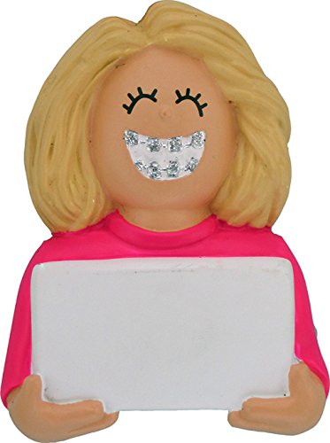 Ornament Central "Braces On: Female, Blonde Ornament