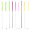 Juego de 9 cepillos limpiadores de pajitas reutilizables, flexibles, de colores largos, limpiadores de pipas extralargos, cepillos de limpieza para vasos, vasos, botellas y tubos (3 tamaños)
