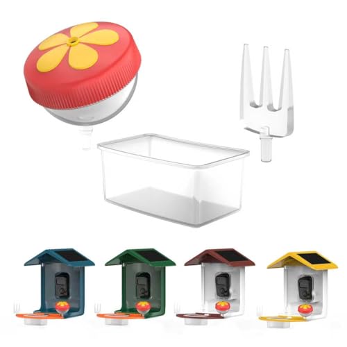 BIRDSFAVE Replacement Perch Attachments - Hummingbird Feeder, Jelly Feeder and Fruit Holder Fit for BF01 Bird Feeder Camera